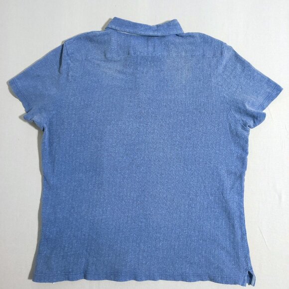 Vintage Pierre Cardin Knit polo shirt men's M blue modern fit button up collar - Picture 3 of 8